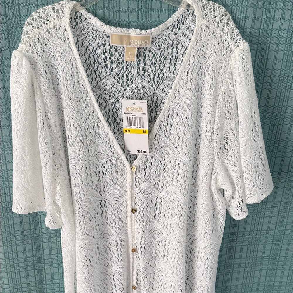 Michael Kors Ivory Lace Knit Top